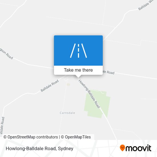 Howlong-Balldale Road map