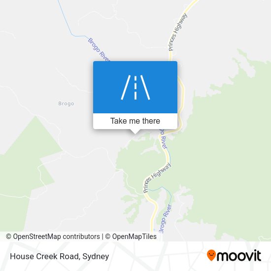 House Creek Road map