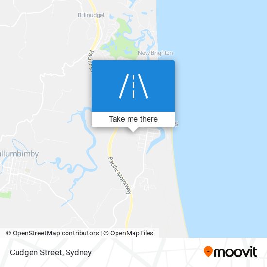 Cudgen Street map