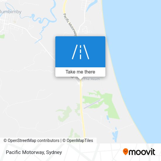 Pacific Motorway map