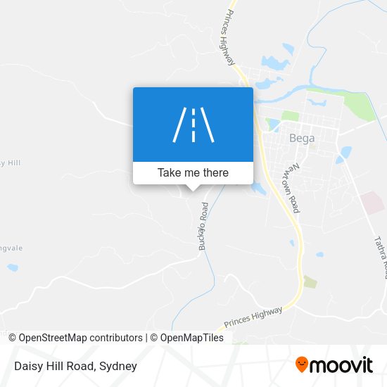 Daisy Hill Road map