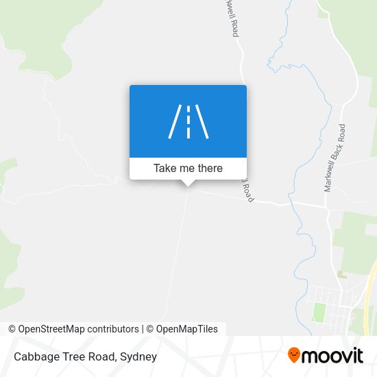 Cabbage Tree Road map