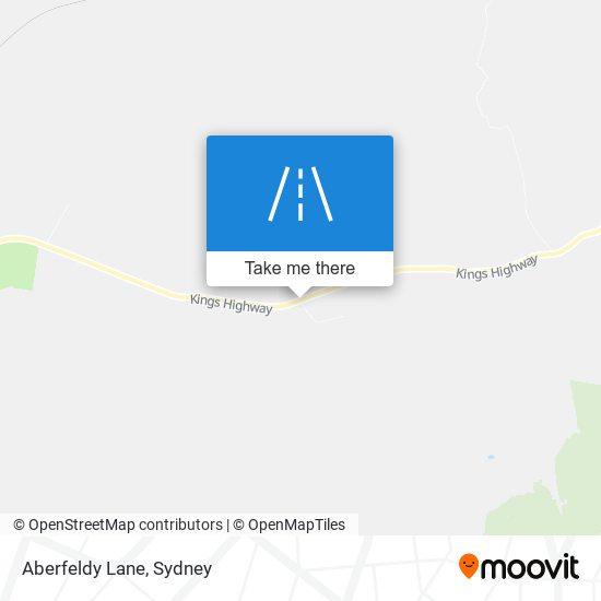 Aberfeldy Lane map