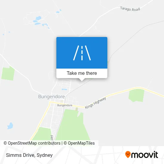 Mapa Simms Drive