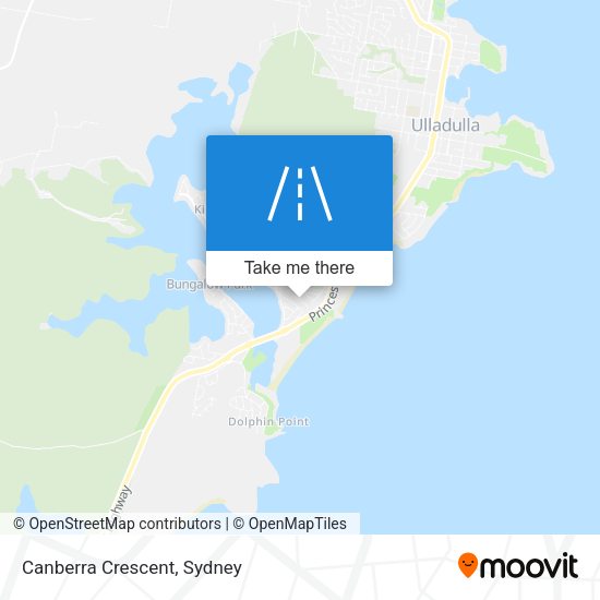 Canberra Crescent map
