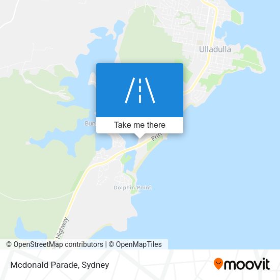 Mcdonald Parade map