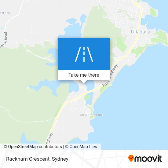 Mapa Rackham Crescent