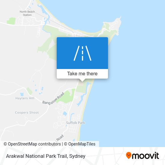 Arakwal National Park Trail map