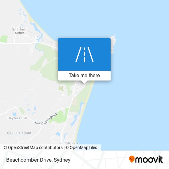 Mapa Beachcomber Drive