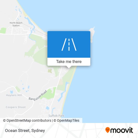 Ocean Street map