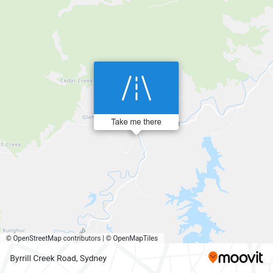 Byrrill Creek Road map