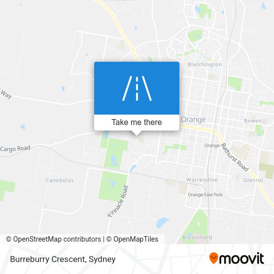 Burreburry Crescent map