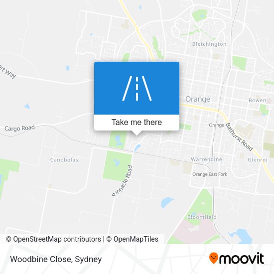 Woodbine Close map