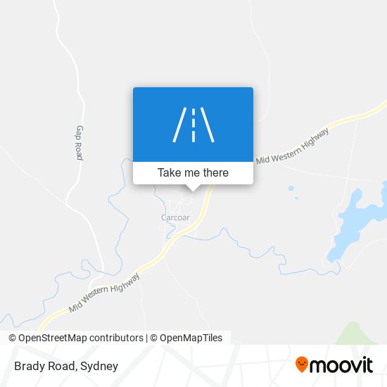 Mapa Brady Road