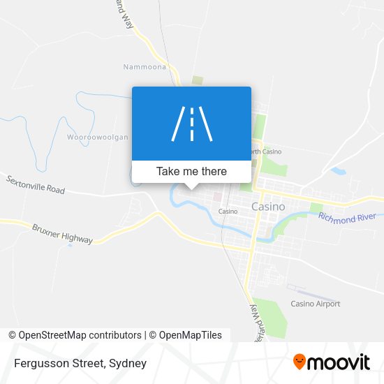 Fergusson Street map