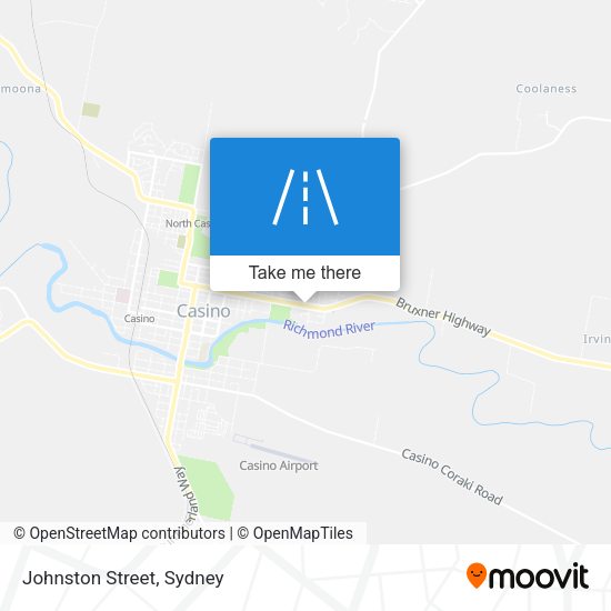 Johnston Street map