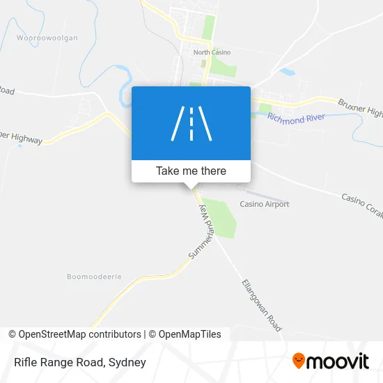 Mapa Rifle Range Road