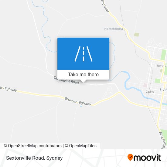 Sextonville Road map