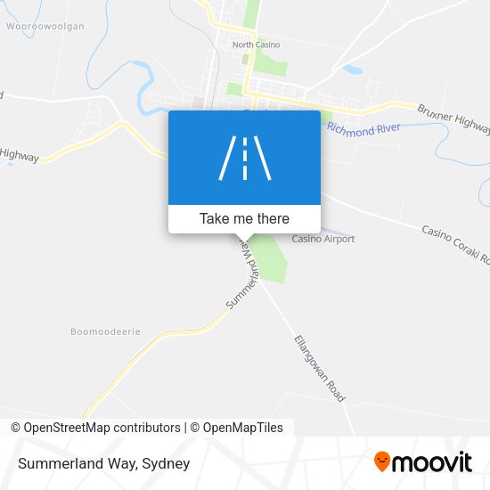 Summerland Way map