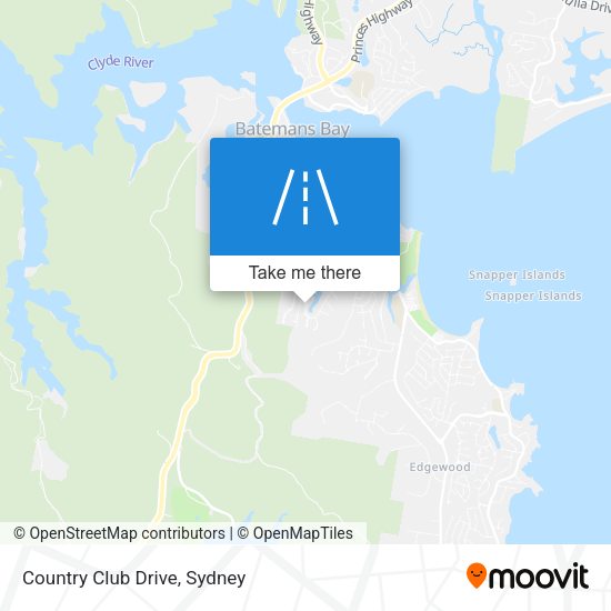 Country Club Drive map