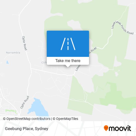 Mapa Geebung Place