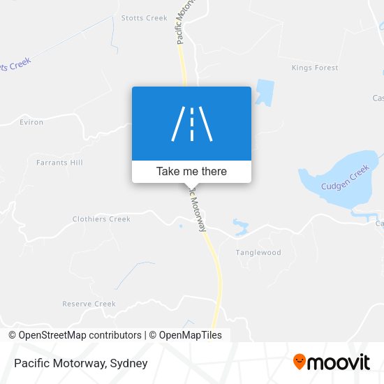 Pacific Motorway map