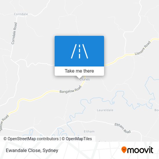 Ewandale Close map