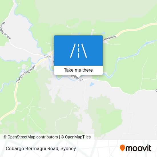 Cobargo Bermagui Road map