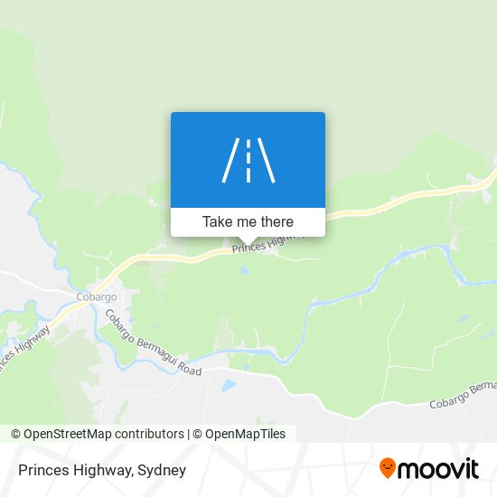 Princes Highway map