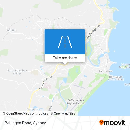 Bellingen Road map