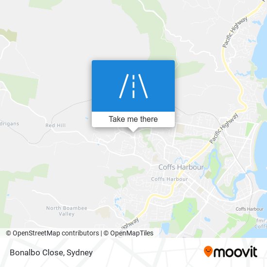 Mapa Bonalbo Close