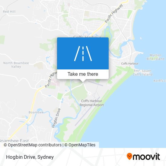 Mapa Hogbin Drive