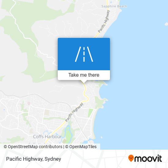 Mapa Pacific Highway