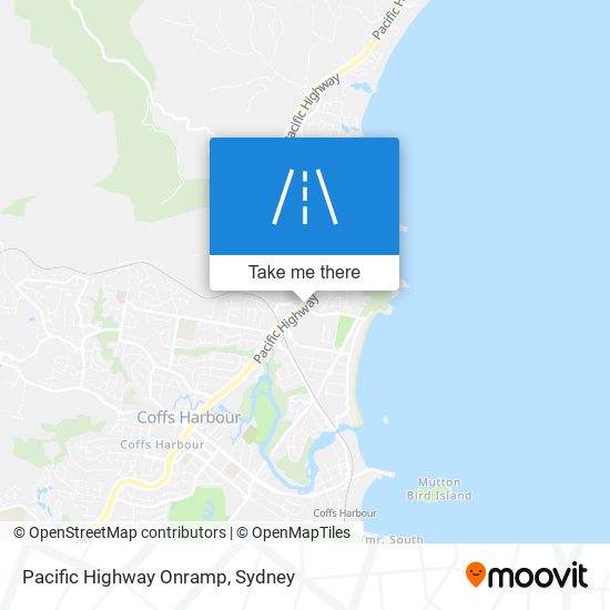 Pacific Highway Onramp map