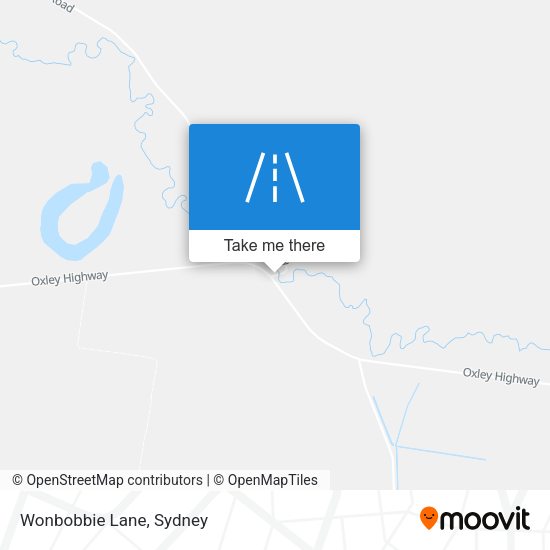 Wonbobbie Lane map