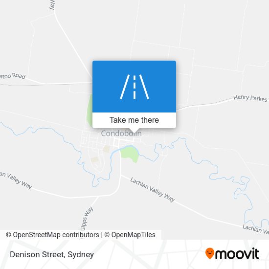 Denison Street map