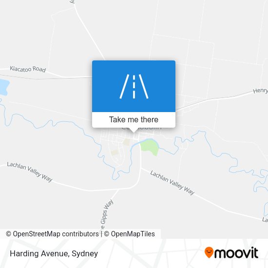 Harding Avenue map