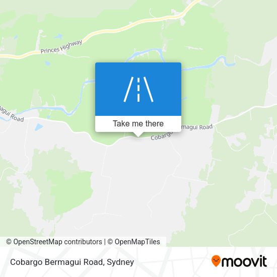 Cobargo Bermagui Road map