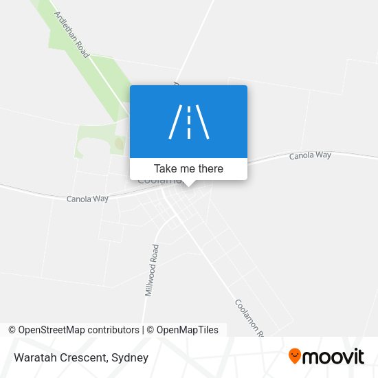 Waratah Crescent map