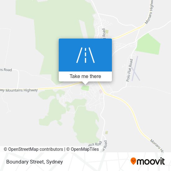 Boundary Street map