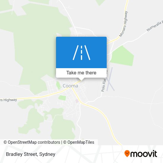 Bradley Street map