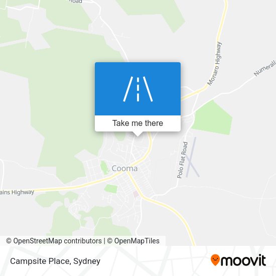 Campsite Place map