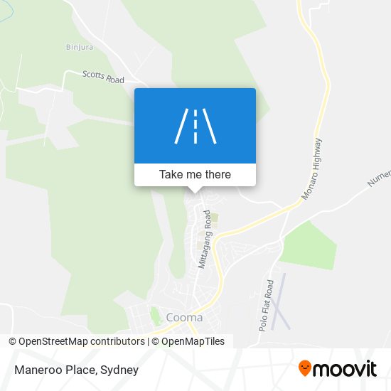 Maneroo Place map