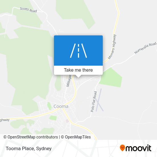 Tooma Place map