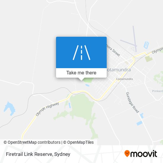 Firetrail Link Reserve map