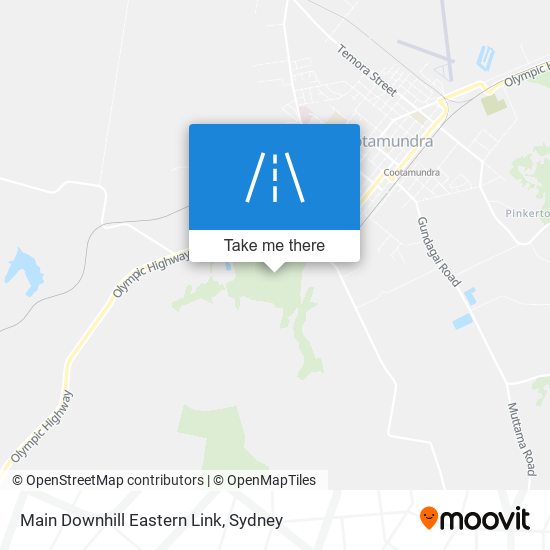 Main Downhill Eastern Link map