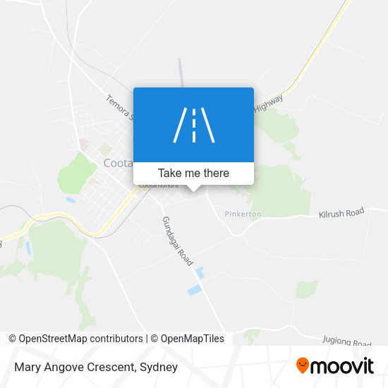 Mary Angove Crescent map
