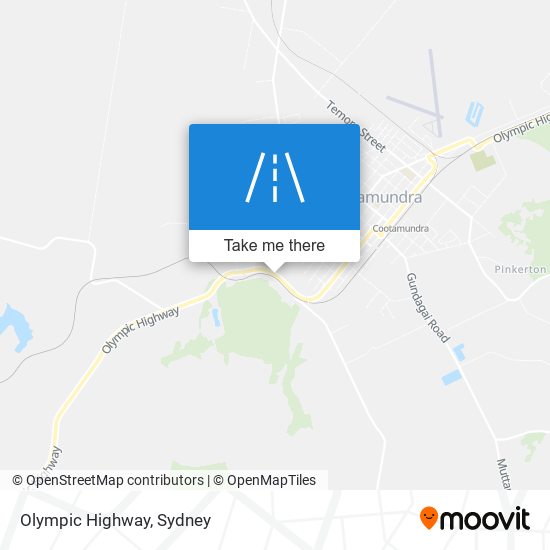 Olympic Highway map