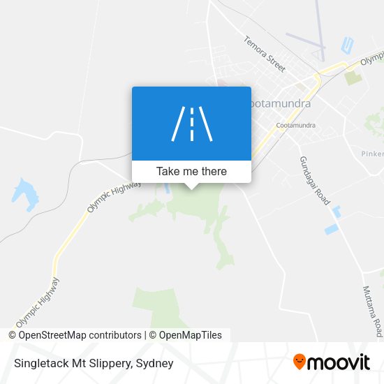 Singletack Mt Slippery map