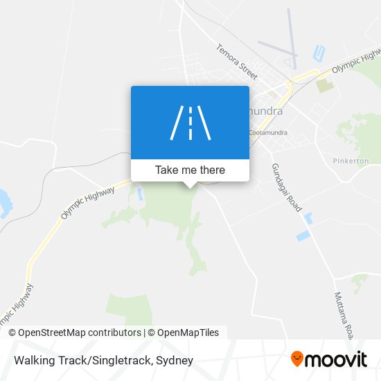 Walking Track/Singletrack map